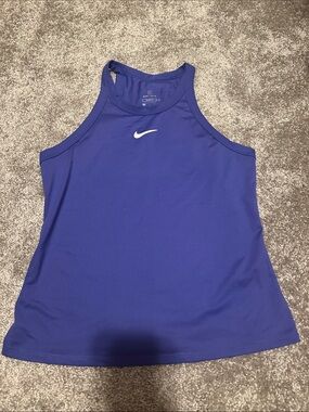 Nike Purple Racerback Athletic Tank with White Swoosh